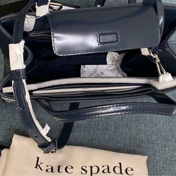 kate spade new york Sam Icon Small Gingham Sequin Embellished Tote - Picture 9 of 13
